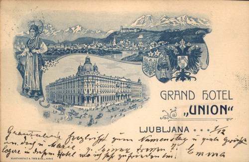 MUO-008745/1144: Slovenija - Ljubljana; Grand Hotel Union: razglednica