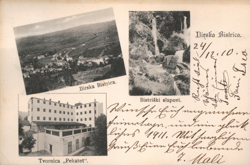 MUO-008745/1165: Slovenija - Ilirska Bistrica; tri sličice: razglednica
