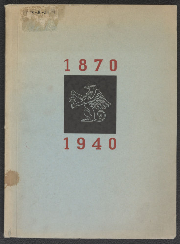 LIB-003551: Spomen - knjiga o djelovanju tipografske odnosno grafičke organizacije u Zagrebu. 1870 - 1940.