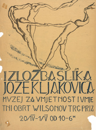 MUO-020464: Izložba slika Joze Kljakovića: plakat