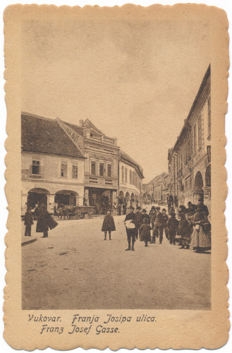 MUO-008745/1661: Vukovar - Ulična scena: razglednica