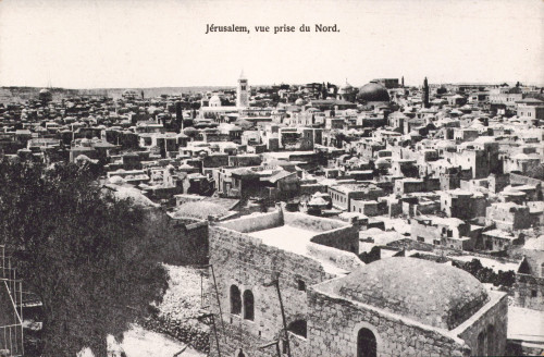 MUO-013346/150: Izrael - Jeruzalem; Panorama sa sjevera: razglednica