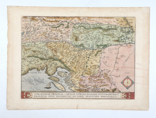 MUO-059871: Schlavoniae, Croatiae, Carniae, Istriae, Bosniae, Finitimarvmqve regionvm Nova descriptio: grafika
