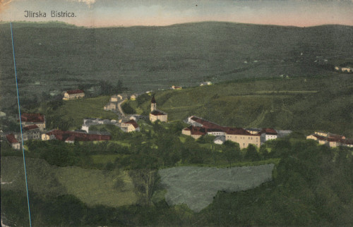 MUO-008745/1230: Slovenija - Ilirska Bistrica; panorama: razglednica