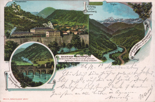 MUO-033743: Slovenija - Zidani Most; Panoramske sličice: razglednica