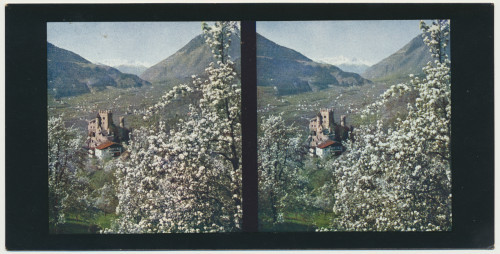MUO-034139/02: Meran - Dvorac Brunnenburg: stereoskopska fotografija
