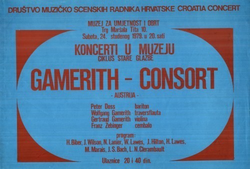 MUO-022515: ciklus stare glazbe GAMERITH - CONSORT -Austrija: plakat