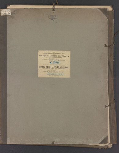 LIB-000668: Die schonsten Ornamente und merkwurdigsten Gemalde aus Pompeji, Herculanum, und Stabiae, ...