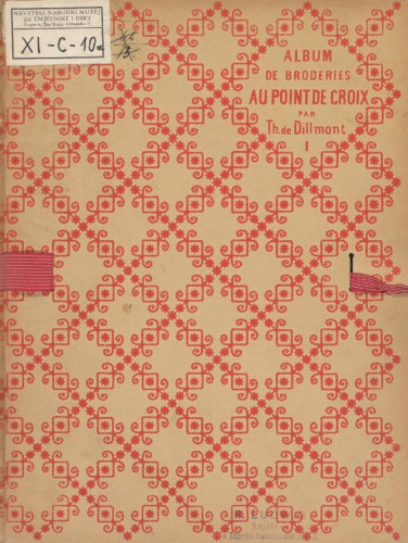 LIB-001490: Album de broderies au point de croix par Th. de Dillmont. 3 sv.