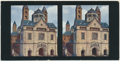 MUO-034147/06: Rajna I - Katedrala u Speyer: stereoskopska fotografija