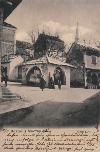 MUO-033552: BiH - Mostar; Kafedžinica na otvorenom: razglednica