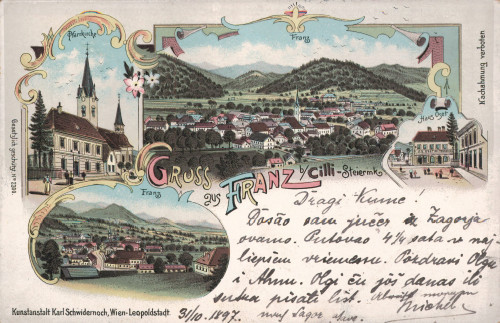 MUO-033492: Slovenija - Celje; Panoramske sličice: razglednica