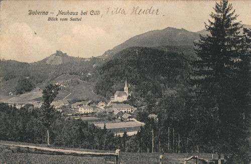 MUO-033534: Slovenija - Doberna; Panorama: razglednica