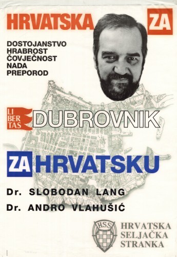 MUO-024805: HRVATSKA ZA DUBROVNIK: plakat