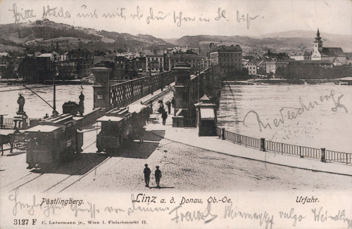 MUO-034704: Linz - Most sa željeznicom: razglednica