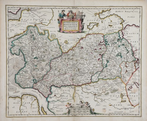 MUO-045331/55: DITHMARSIA, RENDESBURGUM, KIEL et BORDESHOLM, in Occidentali parte HOLSATIAE.: grafika