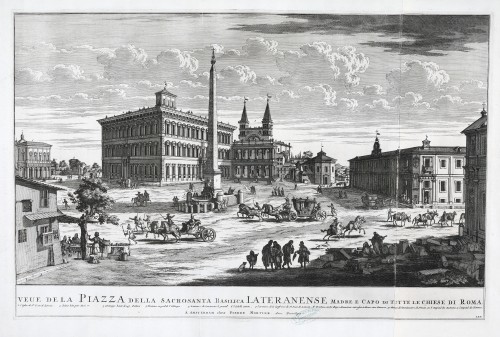 MUO-058270: Pogled na trg ispred Lateranske bazilike: grafika