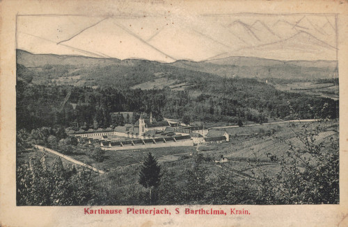 MUO-008745/1148: Slovenija - Pleterje; Kartuzijanski samostan: razglednica