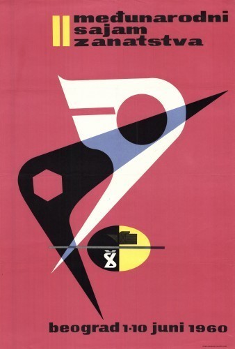 MUO-026959: međunarodni sajam zanatstva beograd 1960: plakat