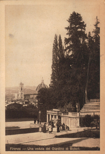 MUO-008745/1456: Firenca - Veduta s Parka Boboli: razglednica