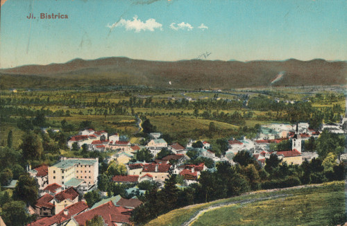 MUO-008745/1235: Slovenija - Ilirska Bistrica; panorama: razglednica