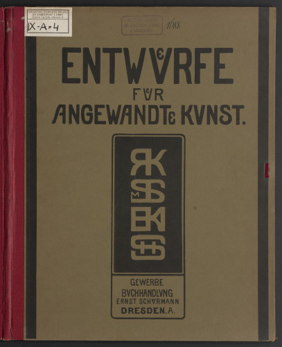 LIB-000751: Entwuerfe fuer angewandte Kunst