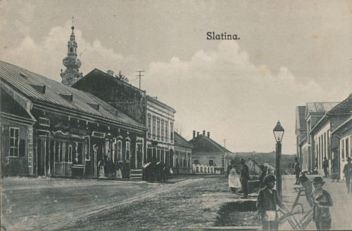 MUO-033574: Slovenija - Slatina; Gradska ulica: razglednica