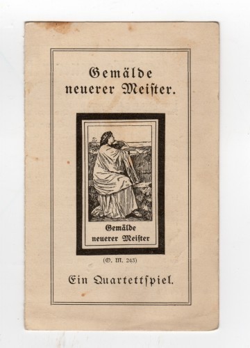 MUO-035784: Gemälde neuerer Meister. Ein. Quartettspiel.: letak