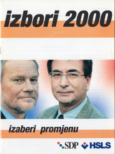MUO-030727/02: izbori 2000 izaberi promjenu SDP i HSLS: brošura