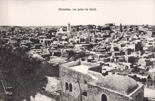 MUO-013346/150a: Izrael - Jeruzalem; Panorama sa sjevera: razglednica