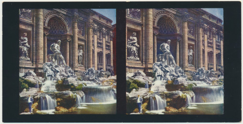 MUO-034135/03: Rim  - Fontana di Trevi: stereoskopska fotografija