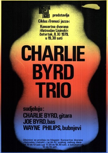 MUO-052350: Charlie Byrd Trio: plakat