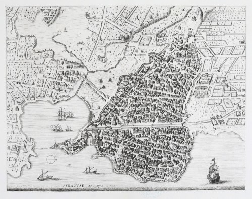 MUO-058314: Karta antičke Syracuse: grafika