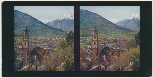 MUO-034139/01: Meran - Panoramski pogled: stereoskopska fotografija