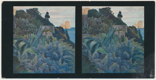 MUO-034149/02: Italija - Capri I; Dio južne obale: stereoskopska fotografija