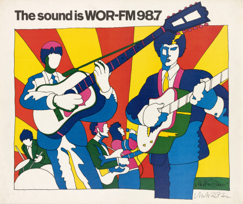 MUO-060238: The Sound is WOR-FM 98.7: plakat