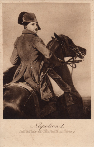 MUO-060172/18: Reprodukcija detalja slike Horace Vernet : Napoleon Bonaparte I. i bitka kod Jene: dopisnica