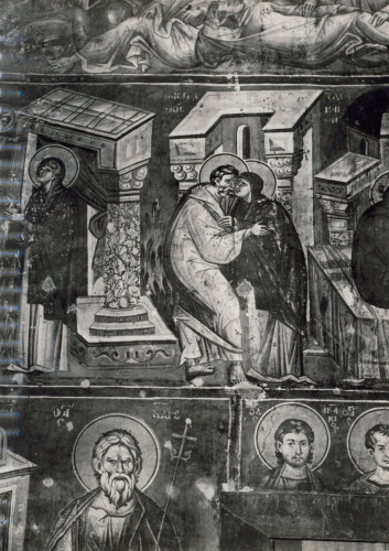 MUO-034182: Makedonija - Ohrid; Crkva Bogorodice; Freska: razglednica