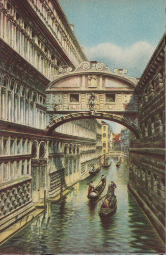 MUO-008745/1455: Venecija - Ponte dei Sospiri: razglednica