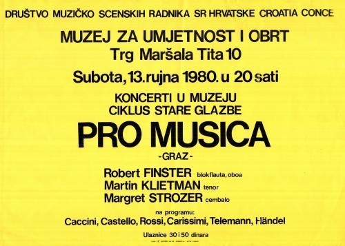 MUO-022528: društvo muzičko scenskih radnika sr hrvatske: plakat