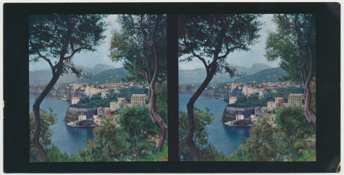 MUO-034137/05: Amalfi - Sorrent; Pogled na Sorent sa zapada: stereoskopska fotografija