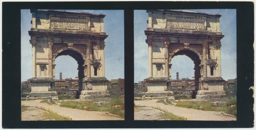 MUO-034136/05: Rim II - Titov slavoluk: stereoskopska fotografija
