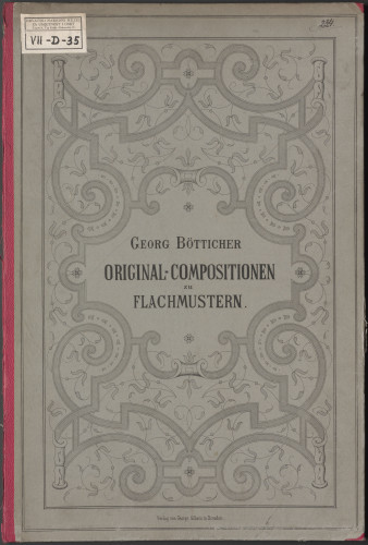 LIB-001468: Original-Compositionen zu Flachmustern. ...