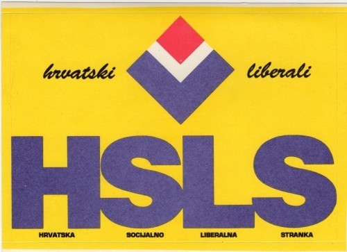 MUO-024809/03: HSLS hrvatski liberali: naljepnica