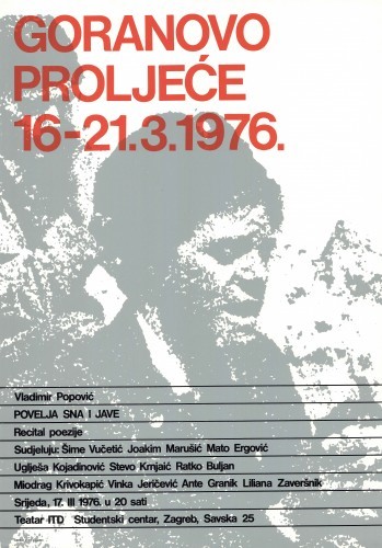 MUO-045726: GORANOVO PROLJEĆE 16-21.3.1976.: plakat