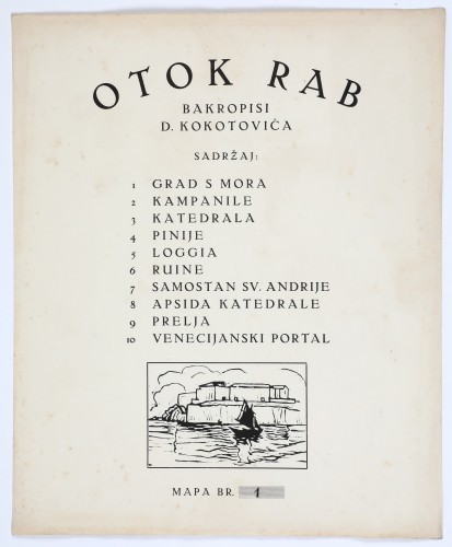 MUO-057687/02: Predlist grafičke mape D. Kokotovića 