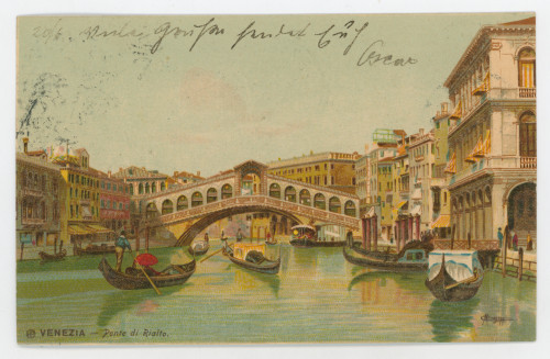 MUO-021406/18: Venecija - Rialto: razglednica